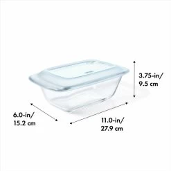 1.6 Qt Loaf Baking Dish With Lid -Kitchen Product Store 11249200 8 dim 1