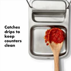 Stainless Steel Spoon Rest With Lid Holder -Kitchen Product Store 13311700 8a 1