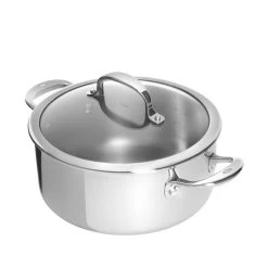 Stainless Steel Pro 5 Qt Casserole + Cover