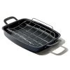 OXO Obsidian Carbon Steel Roaster With Rack