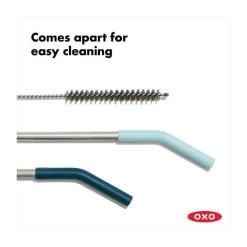 Reusable Straws With Cleaning Brush (5 Pc Set)