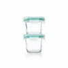 4 Piece Smart Seal Glass Mini Square Container Set 2 4 Piece Smart Seal Glass Mini Square Container Set -Kitchen Product Store gg 11230300 3 1
