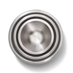 3-Piece Stainless Steel Mixing Bowl Set - Blue/Gray -Kitchen Product Store gg 11289200 2 1