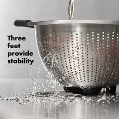 Stainless Steel 3 Qt./ 2.8L Colander -Kitchen Product Store gg 11330800 stainlesssteelcolander3qt apdp 03