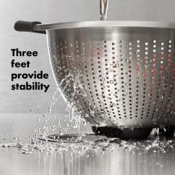 Stainless Steel 5 Qt./ 4.7 L Colander -Kitchen Product Store gg 11330900 stainless steel colander 5qt apdp 03