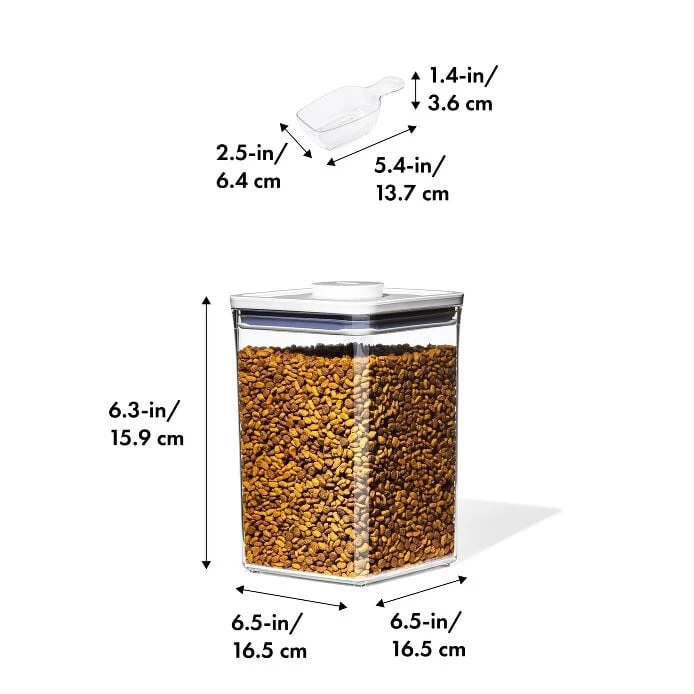 OXO Good Grips Pet POP Container – 4.4 Qt/4.2 L With Scoop 4 OXO Good Grips Pet POP Container – 4.4 Qt/4.2 L With Scoop - Image 2