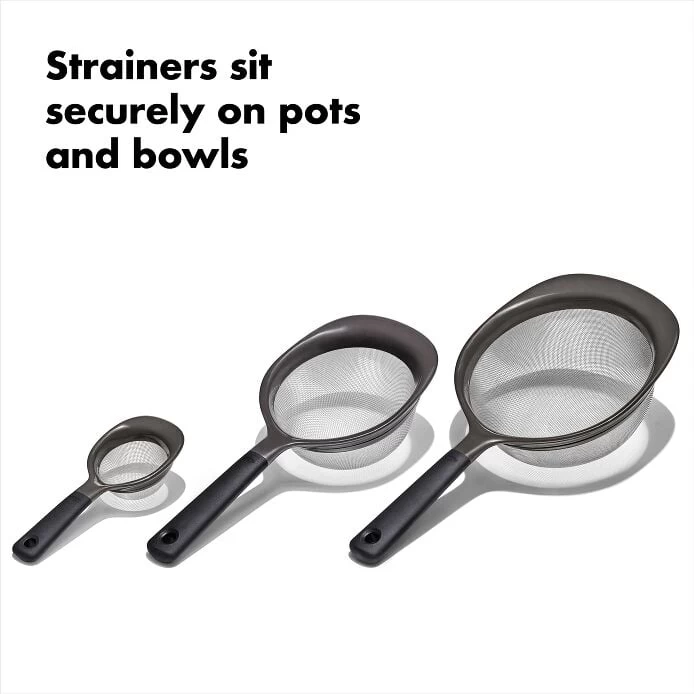 OXO Good Grips 3 Piece Strainer Set 8 OXO Good Grips 3 Piece Strainer Set - Image 6