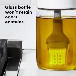 Glass Oil Bottle And Silicone Brush Set -Kitchen Product Store gg 11380400 glassoilbottleandbrush apdp 03