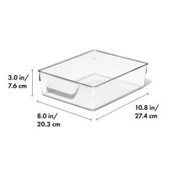 OXO Good Grips Refrigerator Storage Bin 5 In X 10 In -Kitchen Product Store gg 13346100 8x10infridgeorgbin apdp 01 dim