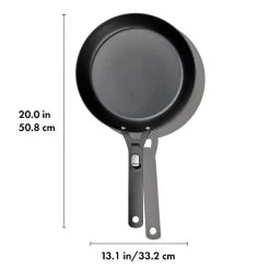 OXO Outdoor 12" Carbon Steel Pan -Kitchen Product Store odr 12in carbon steel pan apdp 01 dim