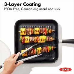 Non-Stick 11-Inch Grill Pan -Kitchen Product Store oxo 11insqugrill nonstick 1