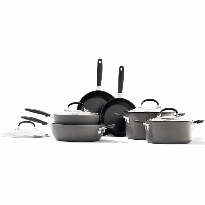 Non-Stick 10 Piece Cookware Pots And Pans Set 3 Non-Stick 10 Piece Cookware Pots And Pans Set