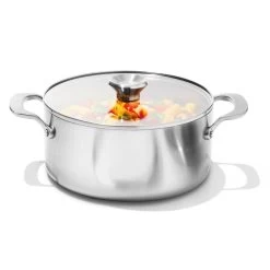 OXO Tri-Ply Stainless Non-Stick Mira Series 5.2 Qt Casserole With Lid -Kitchen Product Store oxo mss ph00882 5qt casserole 1573 1