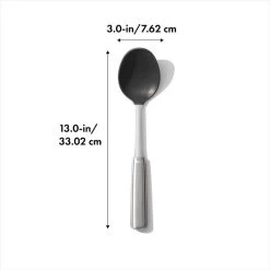 OXO Steel Silicone Cooking Spoon -Kitchen Product Store stl 3120700 8dim